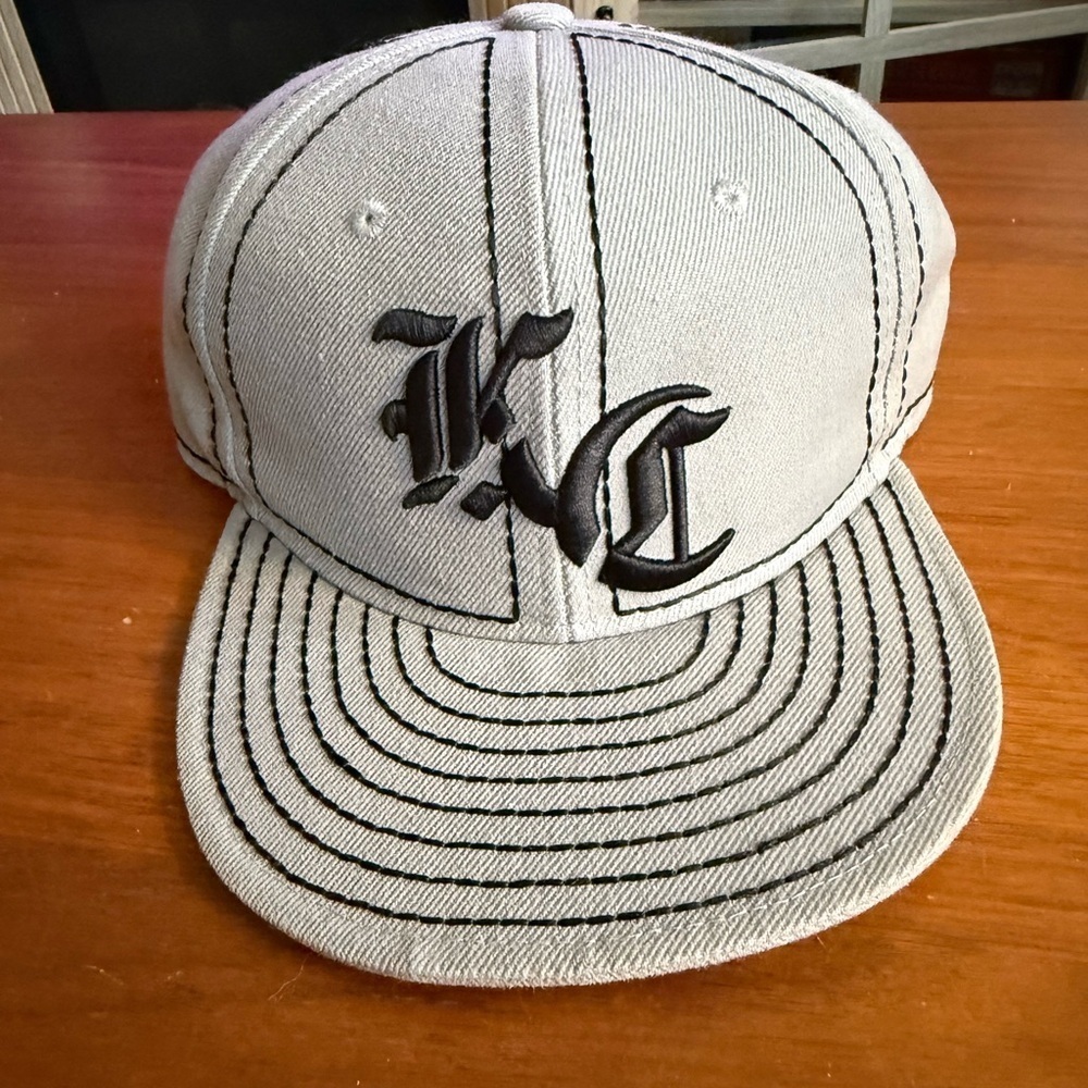 True Brand KC Gray and Black Embroidered Cap